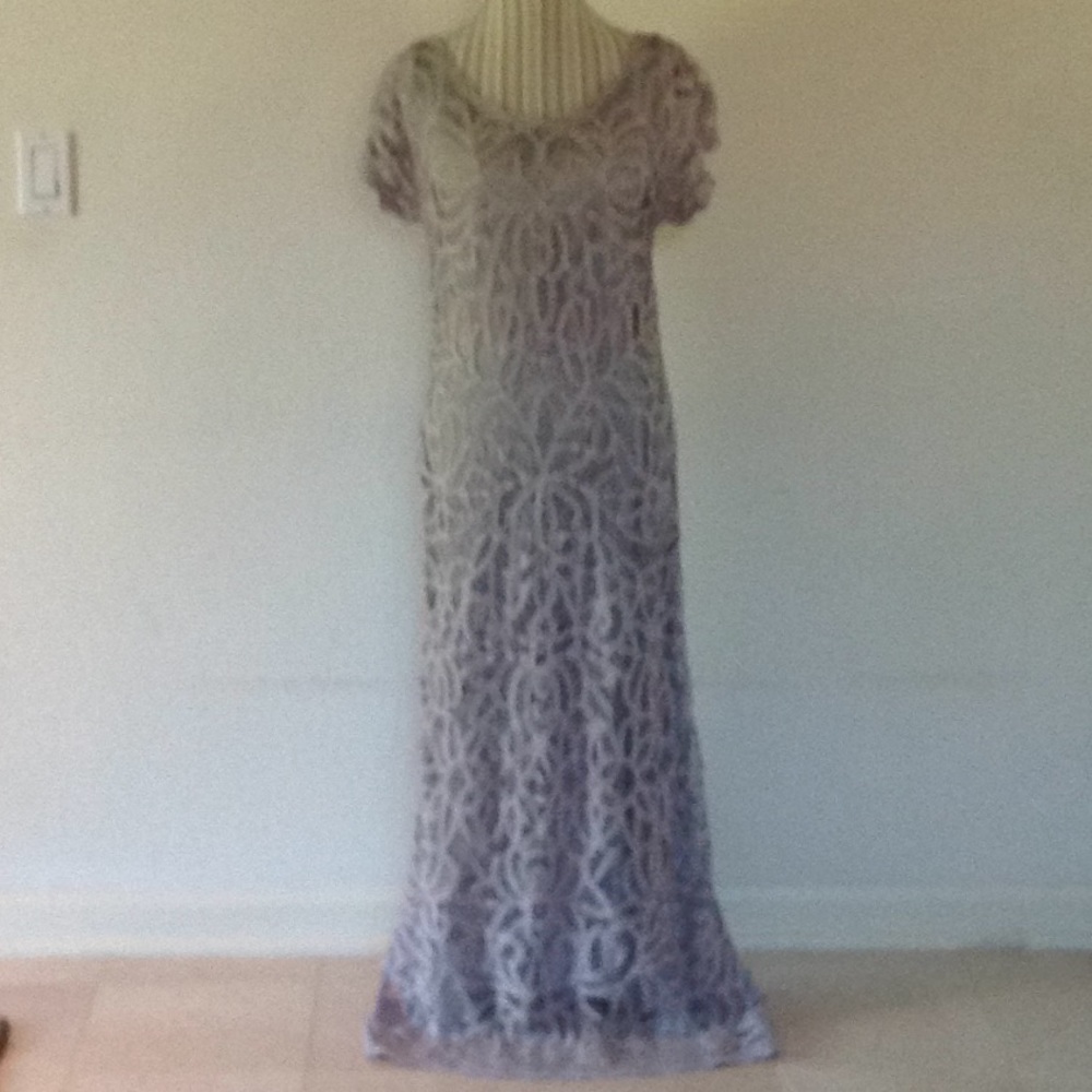 Exquisite lace maxi dress.  Fully lined. Like new!
